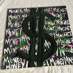 Money Magnet Abstract Art Canvas Painting